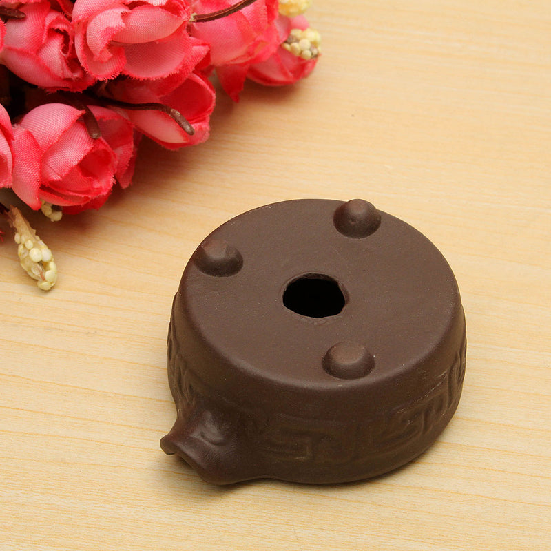 Ceramic Backflow Glaze Carved Incense Burner Cone Stick Censer Holder Home Room Decor
