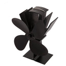 IPRee 4 Blades Fireplace Fan Thermal Heat Power Stove Fan Wood Burner Fan
