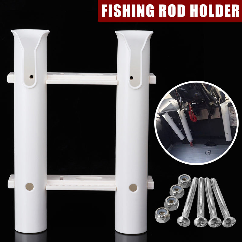ZANLURE 2 Tube Fishing Rod Holder Rack Pole Support For Marine Boat Kayak Vertical Double Tube