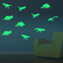 Honana DX-132 9PCS 15x6cm Fluorescent Glow Dinosaur Wall Sticker