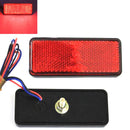 2pc 12V LED Rectangle Reflector Turn Signal Tail Brake Light For Motorcycle Truck Dirt Bike Universal