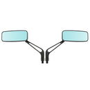 8mm 10mm Aluminum Motorcycle Rectangle Rear View Side Mirror Universal