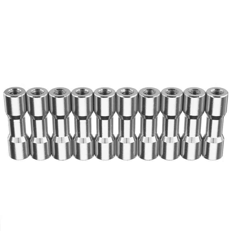 Suleve M3AS11 10Pcs M3 20mm Aluminum Alloy Standoff Spacer Round Column MultiColor Smooth Surface