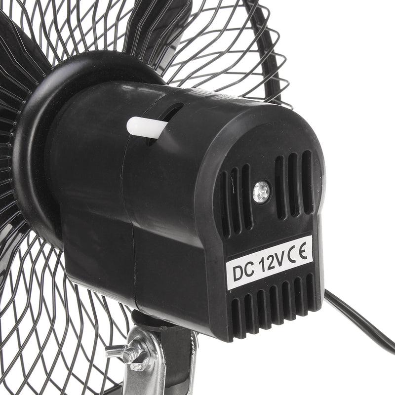 2 In 1 12V Car Clip-on Fan Camping Travel Portable Air Conditioning Fan