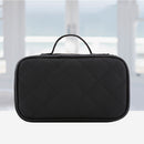 4 Colors Double Layers Cosmetic Bag Women Makeup Case Organizer Toiletry Storage