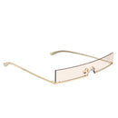Hipster Polarized Sunglasses Women Geometric Square Small Metal Frame Shade Glasses New Style