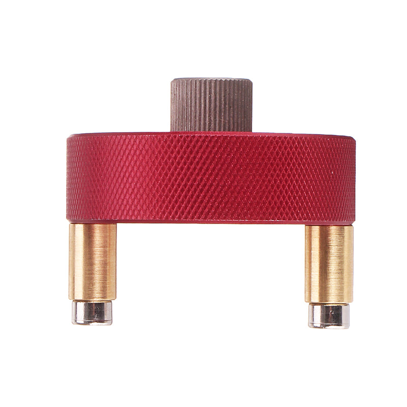 Aluminum Alloy Self-centering Dowel Jig Wood Panel Puncher Hole Locator Beech Center Hole Position Woodworking Marker Scriber