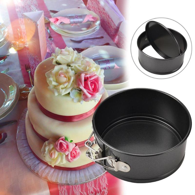Leakproof Round Cake Pan Carbon Steel Kitchen Bakeware with Removable Bottom Baking Mold