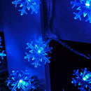 Battery Powered 20LEDs Snowflake Shaped Fairy String Light for Christmas Wedding Party DC4.5V