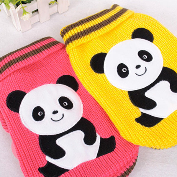 Panda Pet Dog Cat Sweater Comfortable Warm Autumn Winter Sweater