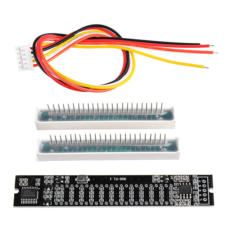 Mini Dual 12 Level Indicator VU Meter Stereo Amplifier Board Adjustable Light Speed Board With AGC Mode DIY Kit