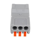 20Pcs 3Pin Wire Docking Connector Termainal Block Universal Quick Terminal Block SPL-3 Electric Cable Wire Connector Terminal 0.08-4.0mm