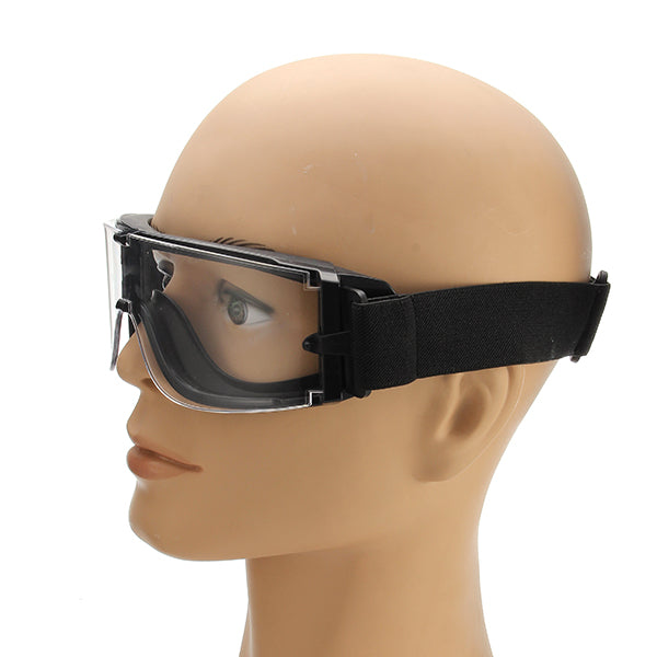 A Set 3 Lens Anti Shock Bulletproof CS Goggles Outdoor Shooting Anti-UV Glasses