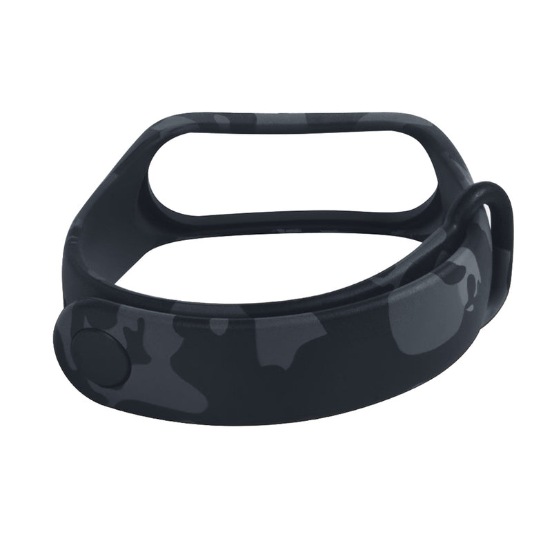 TPE Camouflage Pattern Watch Band Strap Replacement for Xiaomi Miband3