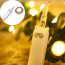 2PCS Rechargeable 8 Modes Warm White USB 2M 20LED Copper Wire String Light for Christmas Holiday Home Decor
