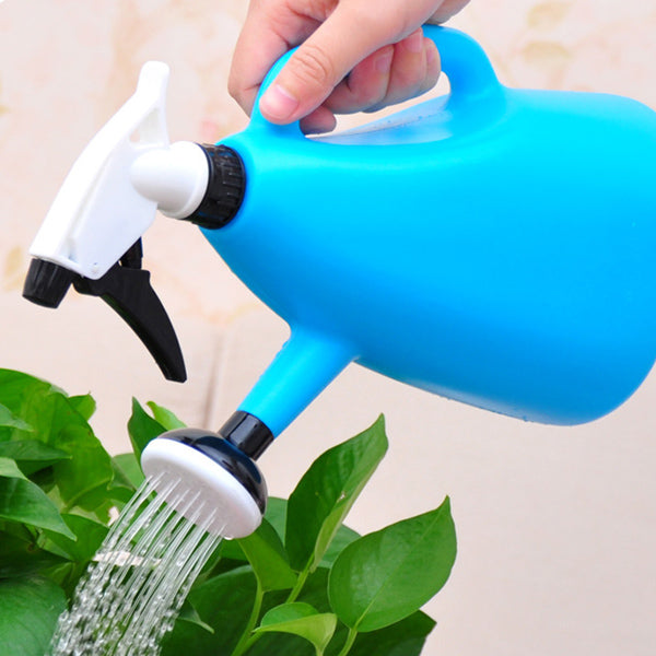 1200ml Dual Use Hand Pressure Watering Can Gardening Adjustable Handheld Sprinkling Can