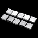 10Pcs 13*13mm Aluminum Heat Sink CPU Radiator Chip for Raspberry Pi