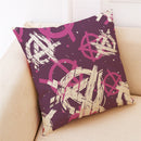 Concise Style Printed Cotton Pillow Case Square Decoration  Cushion Cover