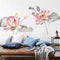 Lotus Flower Wall Poster Vinyl Wall Sticker Removable Room Home Decor Chinese Style