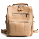 Vintage Backpack PU Leather Student School Bag Handbag Shoulder Bag Travel Rucksack Camping