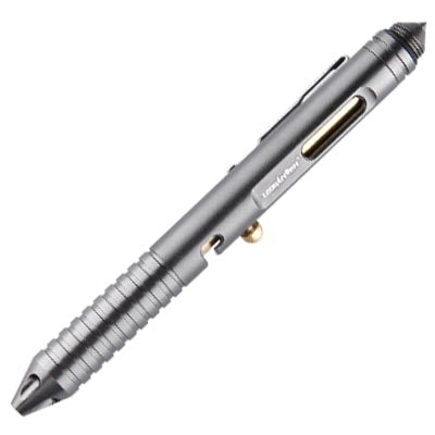 LEOHANSEN T10 1 Pc Defence Tactical Gel Pen Multifunctional Brass Whistle Pen Writing Signing Pen Outdoor Survival Tools