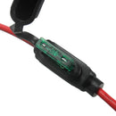 Waterproof Fuse Holder Socket Blade Type In Line 6-32V with 10/15/20/30A Replacement Fuses