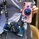 Bakeey Blue Ray Wrist Strap Shockproof Soft Silicone Protective Case for Xiaomi Mi9 / Mi9 Transparent Edition