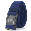 TUSHI 125cmx3.8cm Men Tactical Belt Outdoor Zinc Alloy Quick Release Buckle Casual Belts Waist Belts