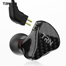 TRN H2 In-ear Heavy Bass HiFi Wired Control Earphone Headphone Dynamic Drive Detachable 2Pin Headset