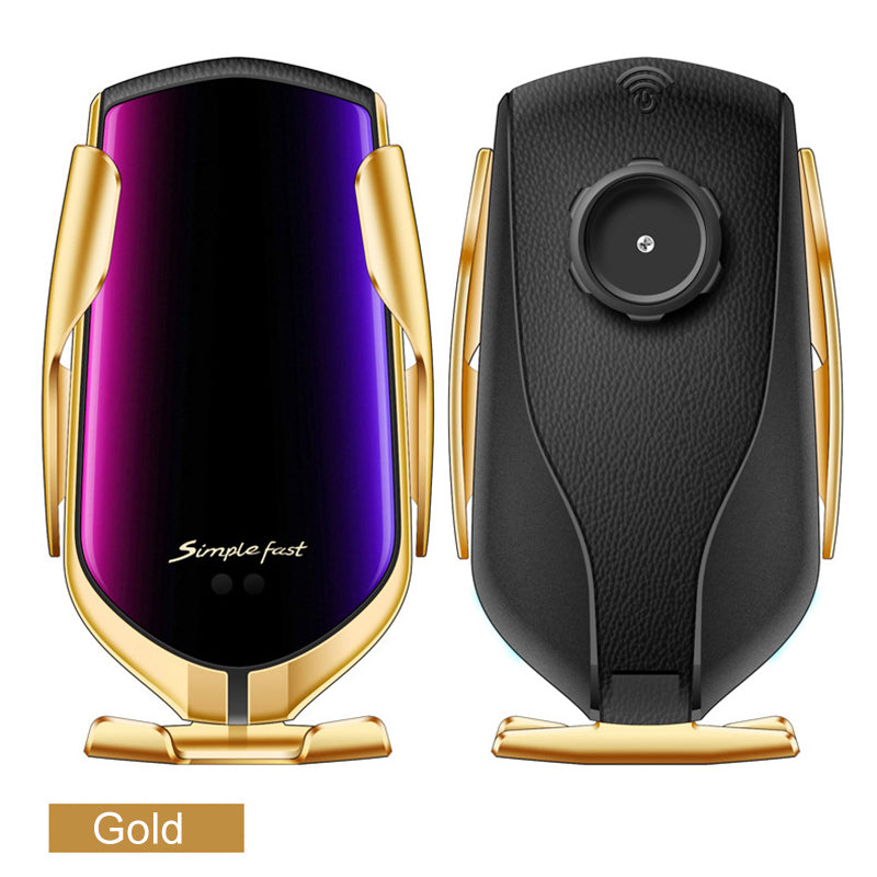 Smart Locator 10W Qi Wireless Charger Fast Charging Air Vent Infrared Induction Automatical Lock Car Mount Car Phone Holder For 4-6.5 Inch Smart Phone