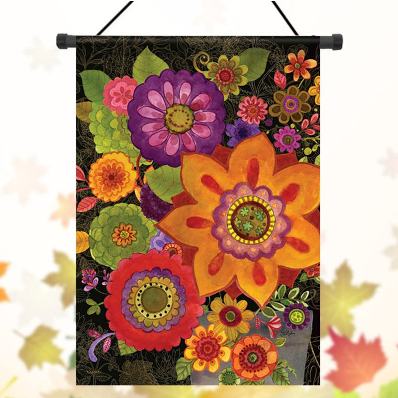 28"x40" 12.5"x18" Florals in Fall Welcome House Garden Flags Yard Banner Decorations