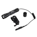 Alonefire TK503 Zoomable LED Flashlight Set Flashlight 18650 Flashlight Tactical Flashlight +20mm Rail Scope Mount