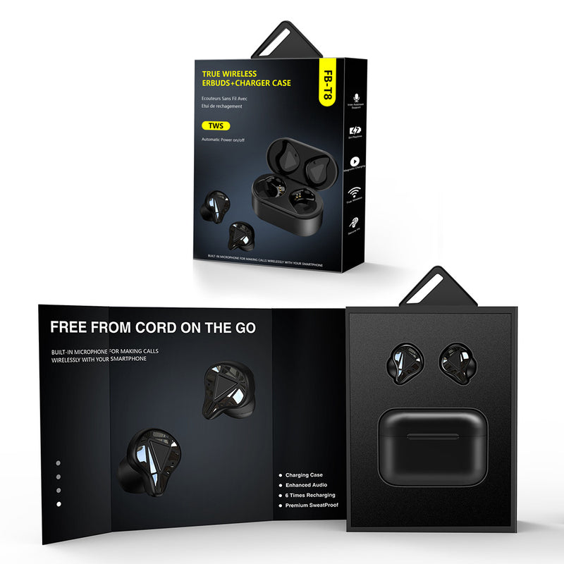 Bakeey T8 TWS bluetooth V5.0 HiFi Earphone Binaural Call Sport In-ear Wireless Headphones With Portable Charging Box