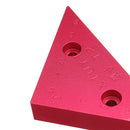 T2 Aluminum Alloy 90 Degrees Height Triangle Ruler Woodworking Metric and Inch Triangular Clamping Ruler Measuring Ruler