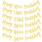 Twinkle Happy Birthday Banner Garland Age Hanging Gold Letters Decorations Bunting Flags Garland  De