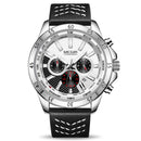 MEGIR 2103 Military Chronograph Calendar Luminous Men Wrist Watch Leather Strap Quartz Watch