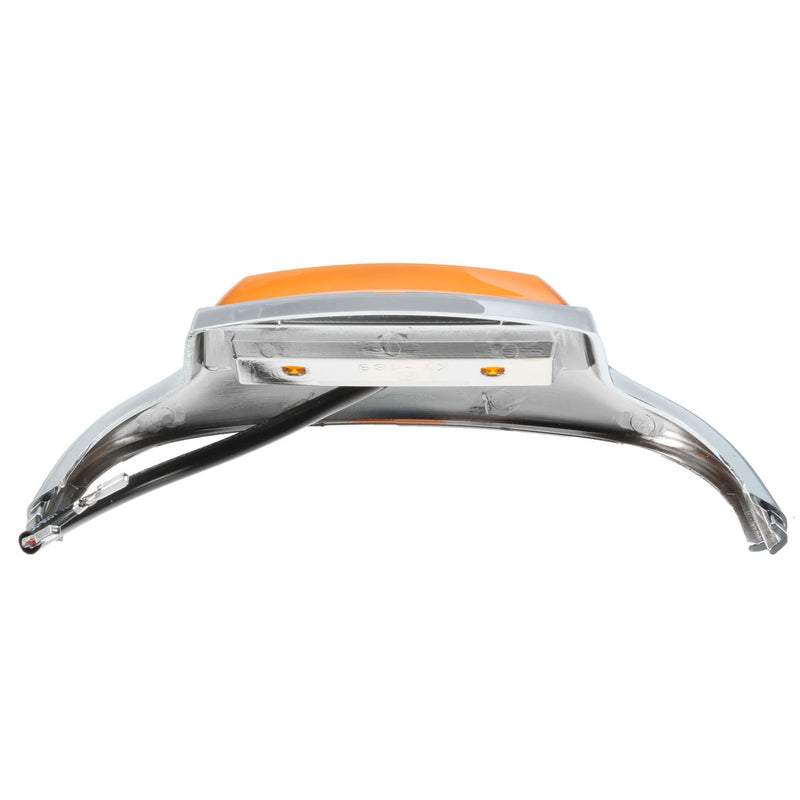Front Fender Tip Light With Amber Light Lens For Harley Davidson FLT FLHR FLSTC FLSTN