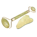 Jade Roller & Gua Sha Set Face Thin Massage Roller & Body Scraping Tool Premium 100% Jade