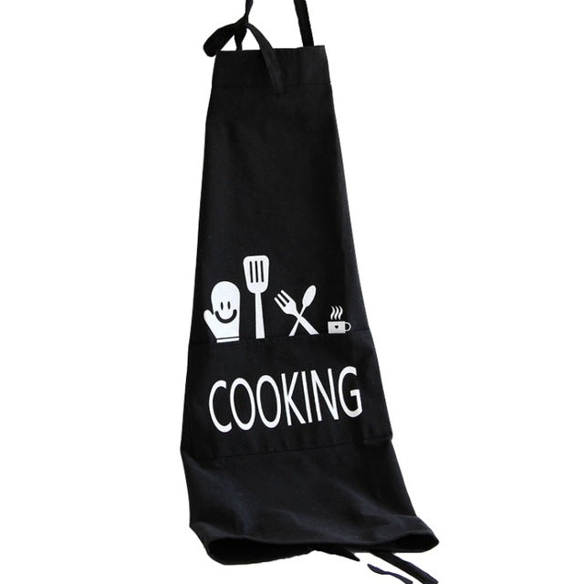 Honana Brief Style Aprons Unisex Men Women Kitchen Aprons Printed Fashion Commercial Restaurant Home