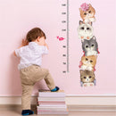 Orff 50cm X 70cm Tattoo Accessories PVC Home Cat Height Sticker Healthy Life For Kids