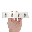 304 Stainless Steel Self Adhesive Hook Bathroom Kitchen Hanger Towel Rack Holder