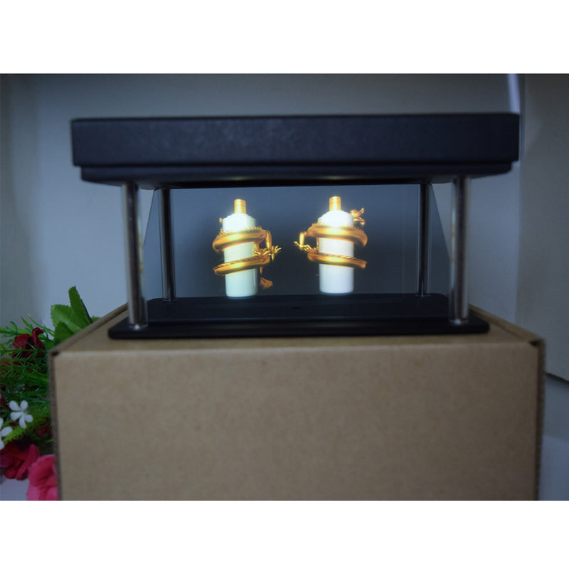 HC-010 Universal 180 Degrees Tilt 3D Holographic Mobile Phone Projector Box for 3.5-6.5 inches Smart Phones