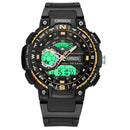 OHSEN AD1705 Digital Watch Dual Display Multifunction LED Sport Swimming Men Watch