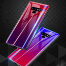 Bakeey Rainbow Gradient Color Tempered Glass Back Cover+TPU Frame Protective Case For