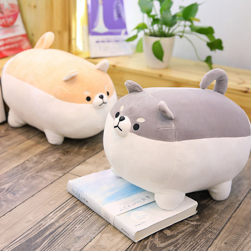 40/50CM Cute Fat Shiba Inu Corgi Doll Pillow Dog Plush Stuffed Kawaii