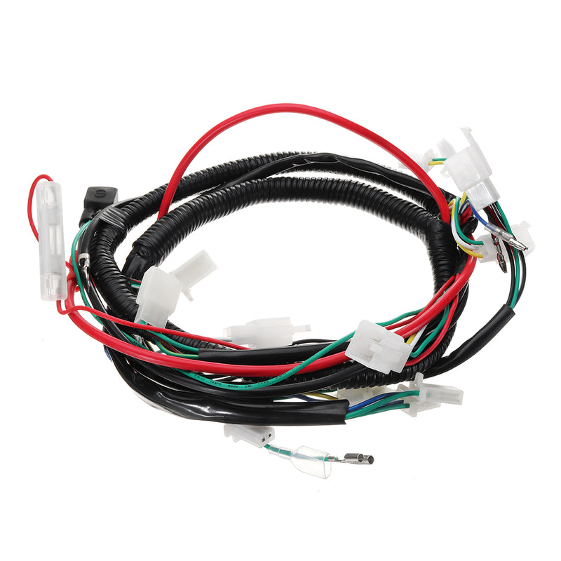 Full Electrics Wiring Harness Loom CDI Coil For GY6 150CC ATV Quad Go Kart Buggy
