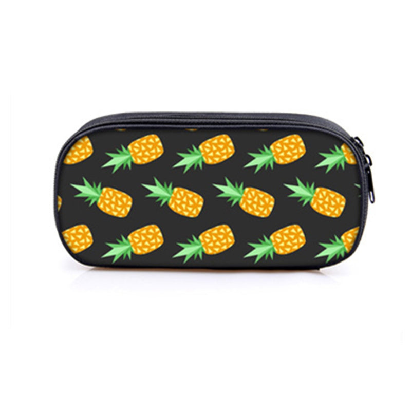 Kawaii Fruit Watermelon Pineapple School Pencil Case Student Cute Pen Bag Box Stationery Organizer School Supply for Boys Girls