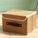 Cotton Linen Books Sundries Thickening Storage Box Collapsible Clothing Organizer Clothes Storage Bag