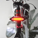 BIKIGHT Intelligent Remote Control Bicycle Light LED Warning Laser Steel Ring Tail Lights