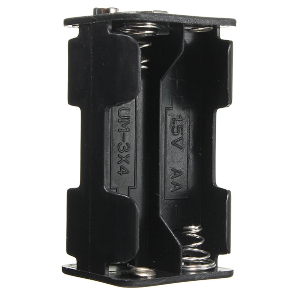 4-Slot 4 x AA Battery Back To Back Holder Case Box